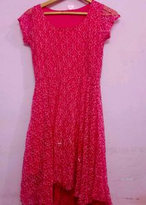 Pink Lace Party Dress. Offer Price