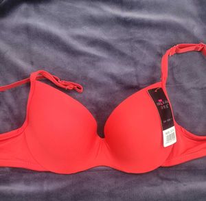 Red Plunge Bra