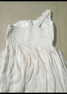 White One-Shoulder Mini Dress