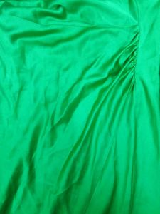 ZARA Green Satin Party  Drees