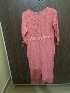 Kurta in Peach Colour