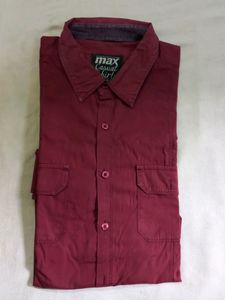 MAROON PURE COTTON BREATHABLE FABRIC