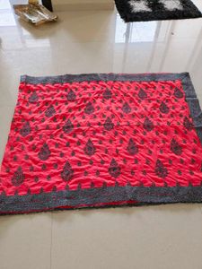 Red Embroidered Saree