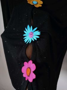 Black Floral Top