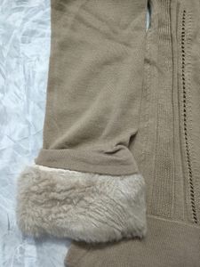 Sweater With Fur Cuffs