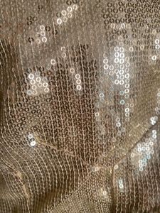 Golden Sequin Party Blouse