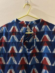 Triangle Print Maxi Dress