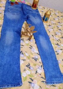 Acid Wash Blue Jeans