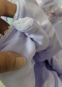 Lavender Sequin Party Evening Gown