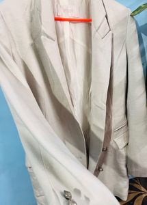 Long  Beige Blazer