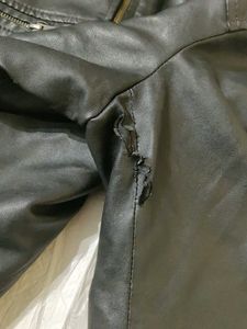 Stylish Black Faux Leather Jacket