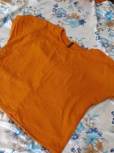 Style Union Solid Ornge Crop Top