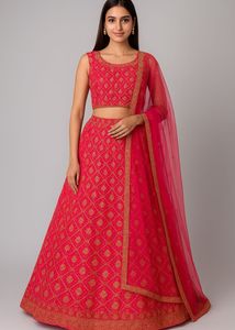 Elegant Pink Lehenga Choli