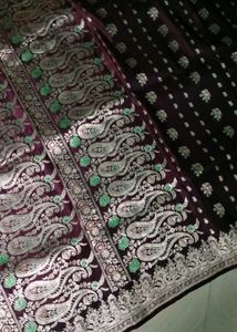 Beautiful colour women pure banarasi saree