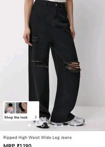 Urbanic Ripped Wide Leg Jeans