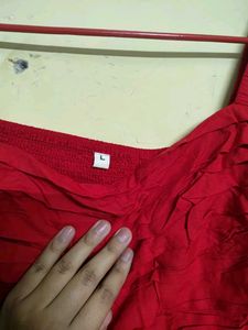 Red Crop Top