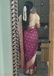 Elegant Maroon Saree