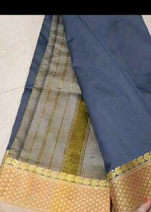 Elegant Grey Saree