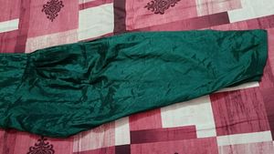 Party Wear embroidery Work Dark Green Kurta Pyjama Suit With Dupatta