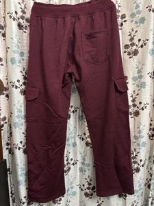 Maroon Cargo Sweatpants