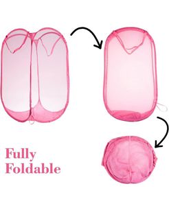 Net Foldable Laundry Basket (1 Piece)