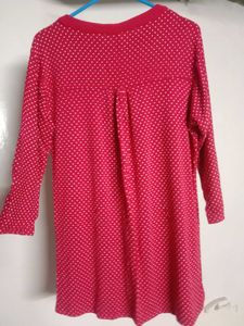 Red Top For Casual And Party Wear
