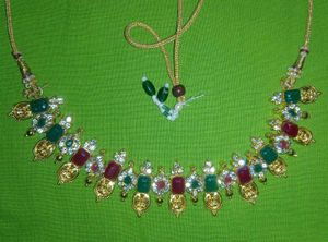 Vintage Gold &amp; Gemstone Necklace