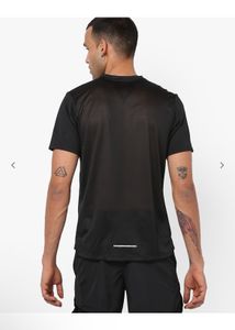 AUTHENTIC NIKE DRI-FIT RUNNING SOLID BLACK TSHIRT