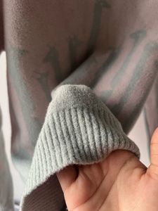 Sage &amp; grey Abstract Knit Sweater