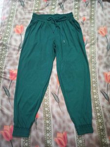 Green Casual Pants