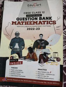 Educart CBSE Class 12 Maths Question Bank