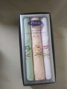 Combo Of Clutch, Bangle Box And Handkerchief