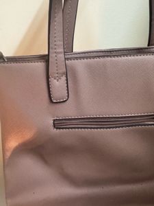 Pink office tote