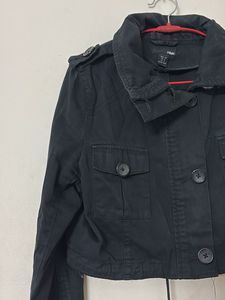 Black Cropped Jacket