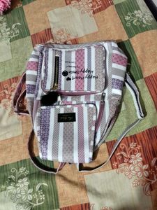 Striped Backpack