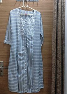 Striped Blue Kurta