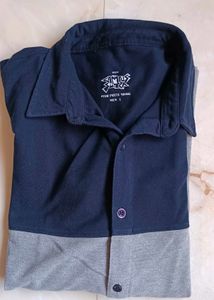 Stylish Two-Tone Casual Shirt