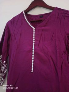 Elegant Purple Kurta Set