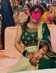 Embroidered Green Blouse