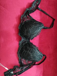 New Embroidery Black Bra By Urbanic