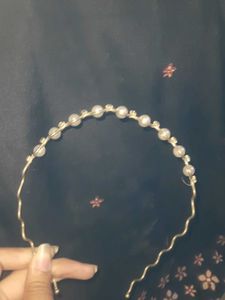 White Beads Hairband