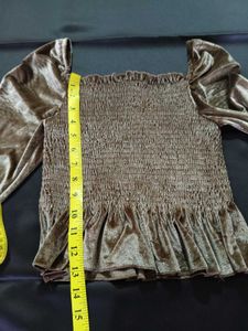 Velvet Brown Top