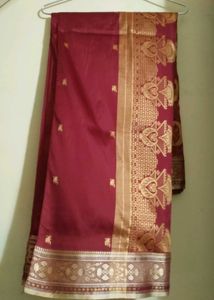 Elegant Maroon Saree