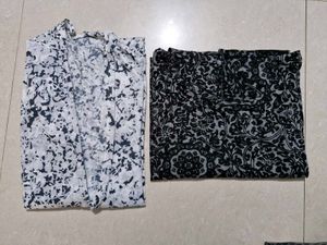 Printed Kurti with Shrug