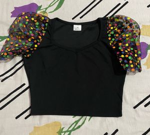 Black Crop Top