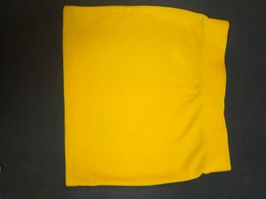Bright Yellow Fitted Mini Skirt