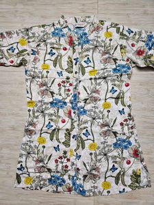 Floral Print Button-Down Shirt