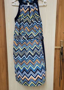 Colorful Chevron Dress Never Used