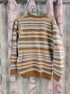 Striped V-Neck Sweater