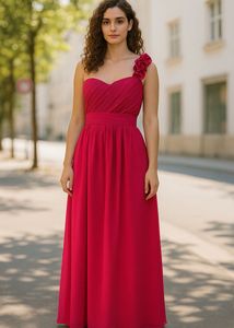 Elegant Pink Maxi Dress